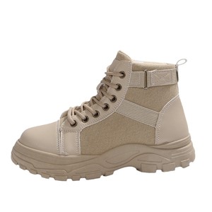 Stile europeo americano per stivali Martin <span class=keywords><strong>Sneakers</strong></span> da <span class=keywords><strong>donna</strong></span> <span class=keywords><strong>Sneakers</strong></span> alte in tela con lacci spessi fino alla caviglia - Product Image 5