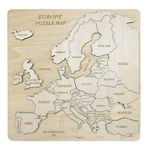 2024 vente chaude personnalisé <span class=keywords><strong>pays</strong></span> européens carte en bois <span class=keywords><strong>Puzzle</strong></span> meilleur et sûr jouet éducatif pour les enfants - Product Image 3