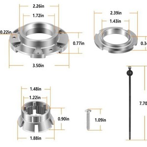 Kit de roulement de tambour de lave-linge Wansheng W10324651, pièces de rechange pour réparation - Product Image 2