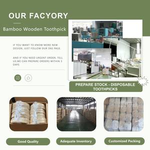 ECO JFB 2025 OEM commercio all'ingrosso di bambù stuzzicadenti 100 Pack colore naturale in legno stuzzicadenti in legno di bambù spiedini - Product Image 5