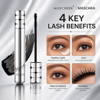 Maskara Bulu Mata Silver Tube Zero Gravity Natural Slender Long Wear Curling Lengthening Harga Grosir Pasokan Massal OEM ODM Tersedia