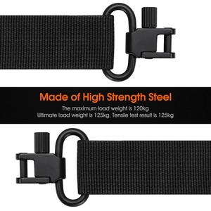 スリングスイベルアウトドアハンティングアクセサリースリングアタッチメントマウントQD 1 "1.25" 1.5 "インチ - Product Image 6