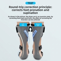 Orthèse de cheville et de pied légère et réglable pour le pied tombant, idéale pour la récupération post-AVC, compatible avec les chaussures, attelle de soutien pour la marche