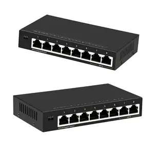 Commutateur gigabit 8 ports avec 2 commutateurs réseau de port rj45