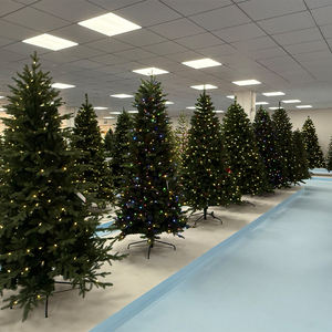 <span class=keywords><strong>LED</strong></span> bianchi caldi di lusso di colore bianco all'ingrosso prezzo incernierato abete 210CM 7FT pieno in PVC albero di natale per la decorazione di natale - Product Image 2