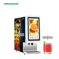 TWBEVERAGE Multi-smaak BIB-siroopdispenser RVS slimme drankenautomaat met afstandsbediening en databeheer