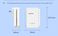 Répéteur Wi-Fi COMFAST CF-WR773BE 802.11BE 3600 Mbps Double Bande, Extension de Portée Sans Fil, IPV6 WPA3, Mini Routeur Wi-Fi