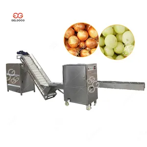 Efficient Onion Top and Tail Cutting Machine for Onions Root and Tops Cutter