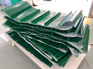 רצועת מסוע PVC ירוקה אינסופית לתעשייה קלה עם תפסים - Product Image 4