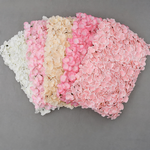 Mur de fleurs d'<span class=keywords><strong>hortensia</strong></span> simulé pour décor de fond de mariage fleurs de rangée de soie artificielle bel ensemble de fausses fleurs - Product Image 1