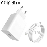 Chargeur de voyage 20 Watts, adaptateur secteur USB-C avec câble, charge rapide PD, chargeur multi-type C pour chargeur iPhone