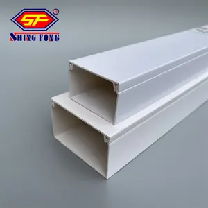 Grote Maten Hoge Dichtheid Brandwerende Pvc Kabel Trunking Snoer Cover 60X40Mm 100X50Mm 100X100Mm