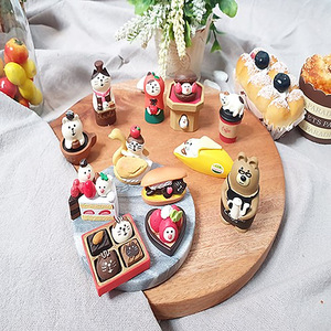Zakka Cat Figurine Handmade Resin Animal Shape Desktop Car Decoration Craft - Product Image 4