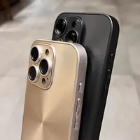 Étui de téléphone en silicone avec cadre carré CD éblouissant et protection d'objectif compatible avec iPhone 17 Air 17 16 15 14 13 12 11 Pro Max Plus