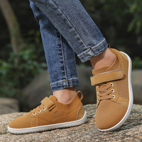 Zero Drop Causal Kids Wear Chaussures de sport Crochet et boucles Boîte à orteils larges Tricot Flexible Respirant pour pieds nus