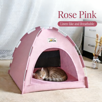 Tente portable pour animaux de compagnie, amovible, lavable, petite, pour extérieur, lit pour chat