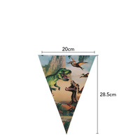 Vente en gros Vaisselle jetable joyeux anniversaire en papier pour garçon Fournitures de fête sur le thème dinosaure Ensemble de vaisselle en papier