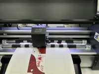 Усовершенствованный плоттер для резки этикеток Anycut ZKSTD350 с двумя режущими головками, автоматической подачей и позиционированием, резак для листов с шаговым двигателем