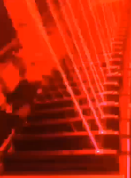 Lumière rouge 500MW barre de tête mobile Laser à huit yeux lumière RVB LED doublure de plancher de danse numérique faisceau Laser Dmx lumière de scène