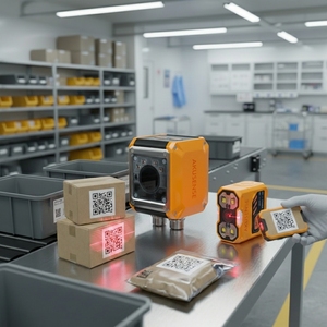 เทคโนโลยีเลเซอร์ทรูบีมคุณภาพสูงที่ปรับแต่งได้จากโรงงาน IP67 24VDC ระยะตรวจจับ 40-300 มม. RCD-AI100-SH06WD เครื่องสแกนบาร์โค้ด - Product Image 4