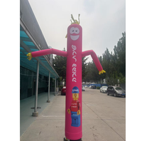 Danseur Aérien à Une Seule Jambe 3M Oxford Ballon Gonflable Tube Souffleur Imperméable Durable Style Européen Publicité Extérieure