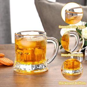 Ensemble de verres à liqueur de Noël/Nouvel An Tasse à liqueur de 2 oz et matériau en mélamine de tireur de saké de 60 ml avec poignées - Product Image 3
