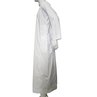 Qamis Homme Dubaï Style Saoudien Traditionnel Musulman Modeste de Haute Qualité à Manches Longues pour Affaires, Robe Arabe en Polyester Automne-Printemps
