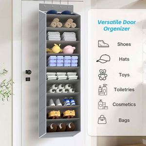 Meilleure vente : Organisateur de rangement suspendu pliable en plastique transparent pour coffre de voiture et porte, type boîte à chaussures - Product Image 6