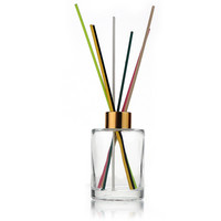 Bouteille vide ronde de 100 ml, 120 ml, 150 ml pour diffuseur à bâtonnets, flacon en verre pour diffuseur d'arômes d'intérieur avec bâtonnets diffuseurs