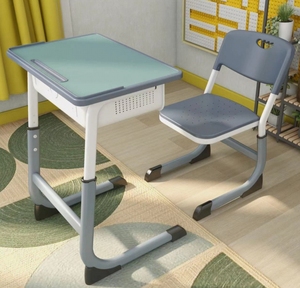 Conjunto de Escritorio y Silla Ajustable para Niños, Muebles Escolares Resistentes con Almacenamiento, Diseño Ergonómico, Conjunto de Escritorio de Estudio - Product Image 5