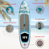 Planche à pagaie gonflable 320 cm SUP ISUP pour les lacs, les rivières, tous les sports nautiques, capacité de charge de 150 kg