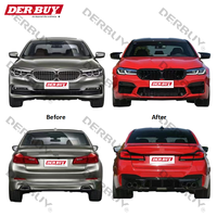 Kits de carrosserie pour BMW Série 5 G30 2012-2017 Upgrade to G30 M5 LCI 2021 + Front Rear Bumper Side Skirt Full Body Kits
