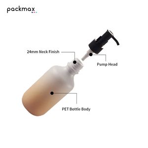 <b>200ml</b> 300ml Thickened Body Lotion <b>Bottle</b> with Pump - Frosted Gradient Shampoo Shower Gel Container Custom - Product Image 2