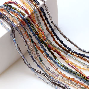 Perles de verre sous forme de pagode pour la fabrication de bijoux, lot de 5, accessoires de bricolage, collier, boucles d'oreilles - Product Image 1