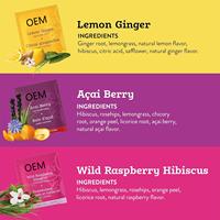 Sacs de tisane fruités organiques d'OEM multi-aromatisés pour l'amélioration de désintoxication et de beauté