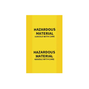 Bolsas amarillas para residuos peligrosos, bolsas portátiles de plástico amarillo resistente para basura médica, bolsas para basura - Product Image 1