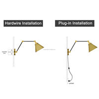 Lampes murales LED en fer de luxe modernes haut de gamme pour chambre à coucher, salon et couloir, escalier