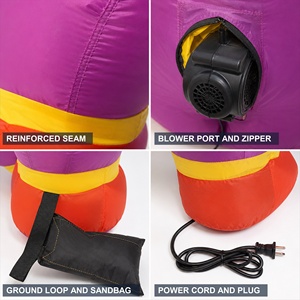 Réplica Neumática de Payaso de Piernas Largas para Desfiles, Diseño Profesional ODM, Inflable, para Promoción en Centros Comerciales y Exhibición en Desfiles - Product Image 4