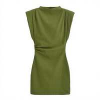 Robe Courte Femme Élégante et Tendance Coupe Ajustée Style Vintage avec Design Cintrant à la Taille – Nouvelle Collection Automne/Hiver 2024