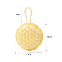 Brosse de massage capillaire magique en silicone pour hommes, femmes et enfants, compacte, résistante à la chaleur, peigne pour cuir chevelu avec manche en ABS et poils en plastique