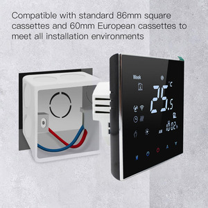 Chaudière à <span class=keywords><strong>gaz</strong></span> chauffante Hotowell HTW-WF02 avec <span class=keywords><strong>thermostat</strong></span> intelligent Wi-Fi 3A au design moderne, 110-240V, garantie de 2 ans pour chauffage au sol - Product Image 4