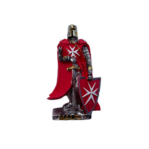 Approvisionnement transfrontalier : Chevaliers teutoniques médiévaux, soldats, armures lourdes, aimant 3D commémoratif de voyage européen - Product Image 5