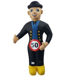 Tamaño personalizado inflable estilo <span class=keywords><strong>de</strong></span> vacaciones Abraham Vakantie Hombre con soplador Holiday Man muñeca inflable Abraham muñeca 3,5 m <span class=keywords><strong>de</strong></span> altura - Product Image 4