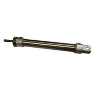 Cilindro Pneumático de Ação Dupla em Aço Inoxidável Usinado em CNC, Componente Atuador Linear para Garra de Ferramenta Final de Robô