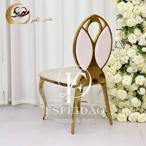 Silla de Hotel Moderna de Terciopelo Blanco con Patas Doradas Tipo Sable, Respaldo Abierto, Muebles Comerciales Contemporáneos para Interiores - Product Image 5