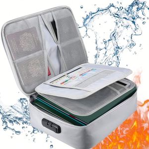 Bolsa Ignífuga de Silicona de Gran Capacidad, Impermeable, para Guardar Pasaportes y Documentos, Resistente a Altas Temperaturas - Product Image 1