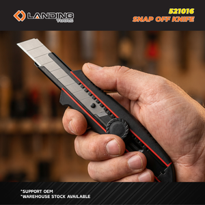 LANDING 521016 Heavy Duty 18mm SK2 Blade Snap off <b>Knife</b> with Durable ABS Handle for <b>Box</b> Cutting and DIY Crafting - Product Image 3