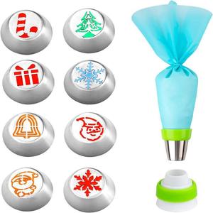 Giáng Sinh Halloween DIY Thép Không Gỉ Vòng Hoa Cupcake Cookie Bánh Nga Đóng Băng Đường Ống Nướng Bánh Vòi Phun - Product Image 4