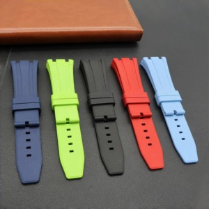 Correa <span class=keywords><strong>de</strong></span> <span class=keywords><strong>reloj</strong></span> <span class=keywords><strong>de</strong></span> goma Fkm para <span class=keywords><strong>Audemars</strong></span> <span class=keywords><strong>Piguet</strong></span> AP Royal Oak 27mm correa <span class=keywords><strong>de</strong></span> <span class=keywords><strong>reloj</strong></span> - Product Image 1