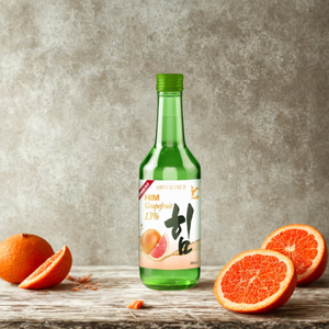 Bon choix de boissons alcoolisées coréennes directement emballées par le fabricant vietnamien-Bouteille en verre d'alcool Soju pêche pamplemousse - Product Image 4